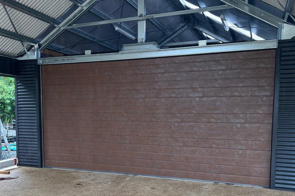 brown garage door